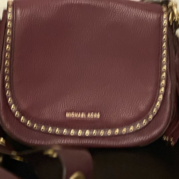 Michael Kors, Purple, Fringe Tassel Bag, Gold Accents, EXCELLENT CONDITION - Picture 3 of 4